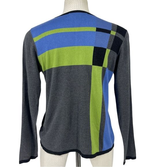 David Brooks Color Block Sweater – Blue, Green & Gray
Size Medium - Picture 3 of 13